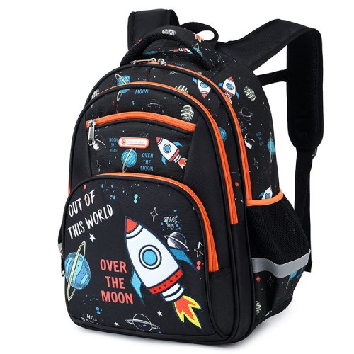 Primary school schoolbag boy large-capacity children's backpack shoulder space schoolbag