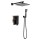 Rain Shower System, Modern Shower Faucet Set with Rough-in Valve,  Shower Head and Multi-function Hand Held Luxury Shower Combo Set, Wall-Mounted.