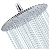 Rain Shower Head High Pressure with 10 Inch Thin Plating Large Coverage Rainfall Spray Shower Relaxation and ABS Engineering Material