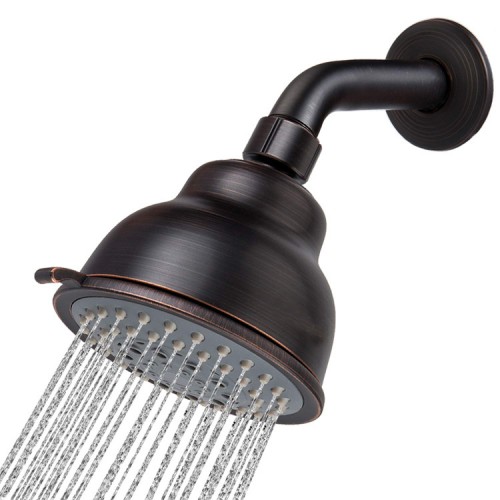4" High Pressure Shower Head, 5 Function, Comfortable Shower Experience Even at Low Water Flow, Oil-Rubbed Bronze