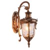 Outdoor Wall Light Fixtures Bronze 16.93”H Exterior Wall Lantern Waterproof Sconce Porch Lights Wall Mount with Water Glass Shade for House