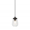 Home Industrial Style 1-Light Glass Pendant Light, Vintage Adjustable Pendant Lighting Perfect for Kitchen Dining Room