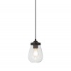 Home Industrial Style 1-Light Glass Pendant Light, Vintage Adjustable Pendant Lighting Perfect for Kitchen Dining Room