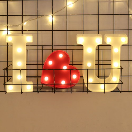 Foaky LED Letter Lights Sign 26 Alphabet Light Up Letters Sign for Night Light Wedding Birthday Party Battery Powered Christmas Lamp Home Bar Decoration