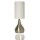 Touch Lamp by Light Accents - Touch On Lamp - Modern Bedside Lamp 18" Tall with 3-Stage Touch Control Dimmer and White Fabric Drumshade - Touch Lamp Bedside