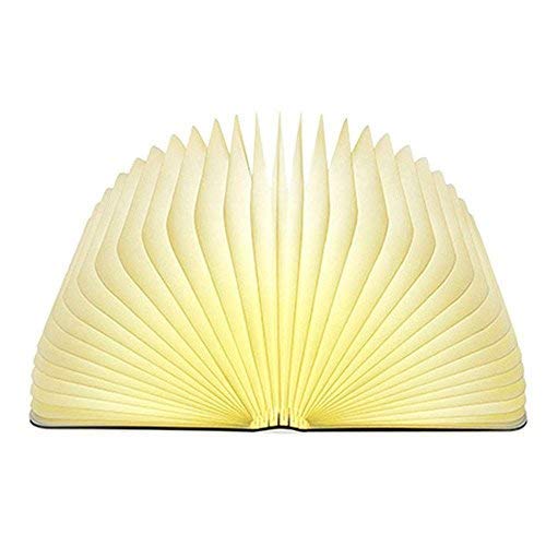 Book Light,Folding Book Lamp, Night Light  USB Rechargable Book Shaped Light ,2 Colors Led Table Lamp for Decor, Magnetic Design, Environmentally Material