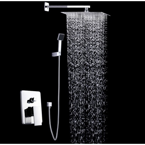 In-wall Concealed Shower Set Split Type Booster Shower Copper Mixing Valve Bathroom Shower Faucet