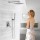 Bathroom Shower System 8 Inch Rainfall Shower Head, Handheld Shower head Wall-mounted
