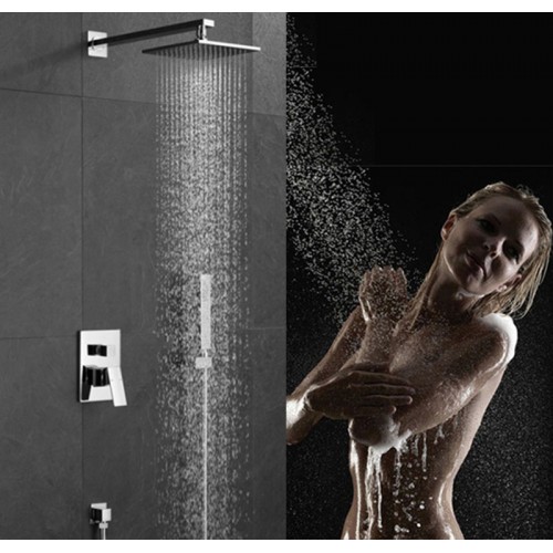 Copper Concealed Shower Set - Wall mounted Hot And Cold Water Shower Head