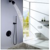 Black Shower In Wall  Pre-embedded Concealed Box Shower Small Nozzle Shower Set