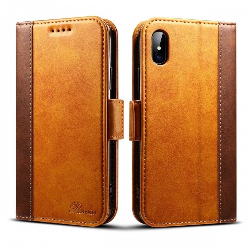 iPhone Case, Leather Wallet Flip Cover Protector Contrast color for iPhone XS MAX / XR / XS / 6/7 / 8P