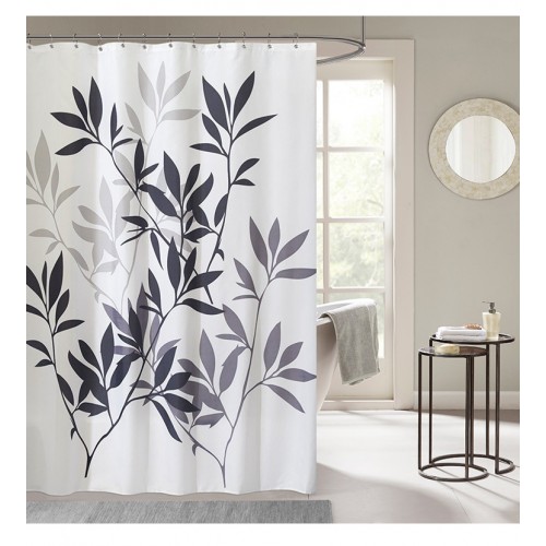 Leaves Fabric Shower Curtain71-inch X 71-inch，multiple Colour