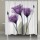 Lavender Hope Purple Floral Fabric Shower Curtain Bathroom Decor, Waterproof Mildew Resistant Bath Curtains Hooks, Size Can Be Selected