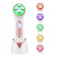 Microcurrent Facial Toning Device, Photon LED Light Therapy Facial Massager for Acne, Galvanic Wrinkles Removal Skin Tightening Face Lift Machine, Vibration Skin Firming (LED Beauty Device)