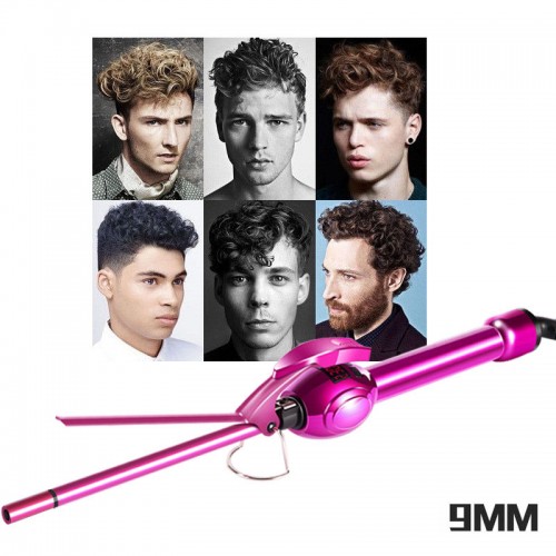 MARSKE Curling Iron with Tourmaline Ceramic Coating, Hair Curling Wand with Anti-scalding Insulated Tip, Hair Salon Curler Waver Maker (80 °C to 230 °C - for All Types of Hair)