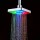 6 inch Square 7 Colors Automatic Changing LED Shower Head Bathroom Showerheads Sprinkler