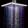 8" inch Square 7 Colors Changing LED Shower Head Bathroom Showerheads Sprinkler