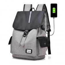 Waterproof Anti-theft USB Charging Port Notebook Backpack With Magnetic Closure