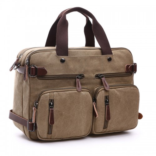 ZUOLUNDUO 224 Hour Canvas Briefcase Computer Case Bag One Size Crossbody shoulder