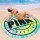 100% Organic Cotton -63" Diameter -Soft-Fade Proof Beach & Pool Use -PINK Round Circle Beach Towel Green Tie Dye