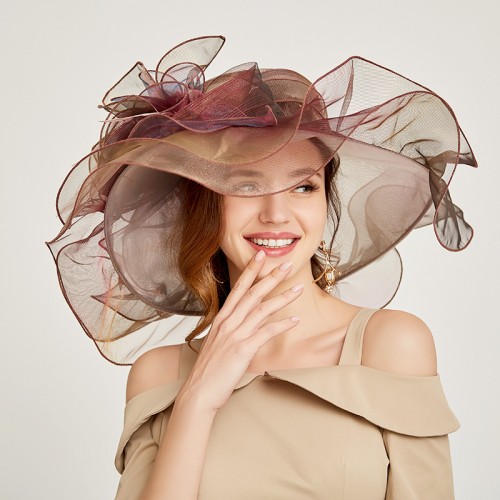 Women's Church Derby Dress Fascinator Bridal Cap British Tea Party Wedding Hat