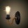 Country retro industrial wind wrought iron rope wall lamp  (no light bulb)