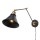 Wall Sconces Swing Arm Plug-in or  Hardwire Lamp ,  Black Matte Finish