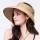 Women's UPF 50+ Packable Wide Brim Roll-Up Sun Visor Beach Straw Hat
