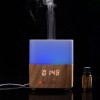 Clock Bluetooth Audio Oil Humidifier Large Capacity Ultrasonic Wood Grain Aromatherapy Machine Diffuser