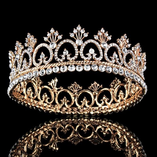 Women's Luxury Crystal Tiara Shining Rhinestone Crown for Pageant Wedding Bridal Beauty Contest Prom Party