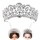Princess Tiara Crown with Comb, Bridal Wedding Rhinestone Crystal Queen Crown Headband for Wedding Bridal Party Birthday