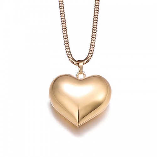 Heart-Shaped Necklace Long Alloy Sweater Chain Pendant Gift For Women