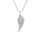 Long Crystal Angel Wings Necklace Sweater Chain Clavicle feather necklace