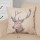 Woodland Deer Head Throw Pillow ，18” x 18”