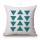 Triangles Geometric Retro Scandinavian Cotton Linen Cushion/Pillow  18 x 18"